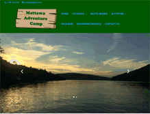 Tablet Screenshot of mattawaadventurecamp.com